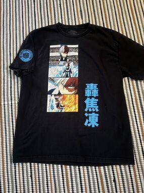 My Hero Academia Shoto Todoroki Anime Graphic Tee - Size Large